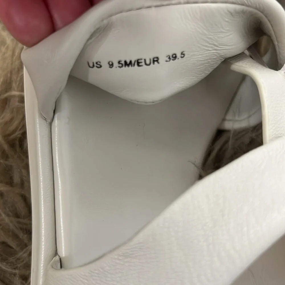 Vince Rava Leather Fisherman White Strappy Sandals 9.5 - Picture 9 of 13
